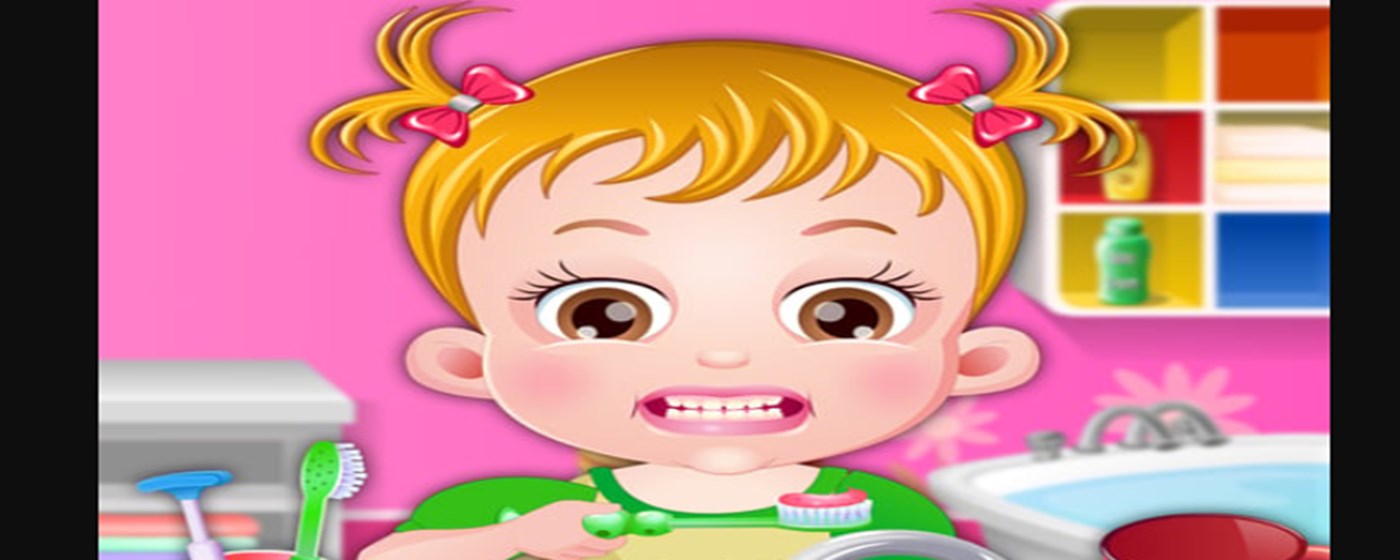 Baby Hazel Brushing Time Game marquee promo image
