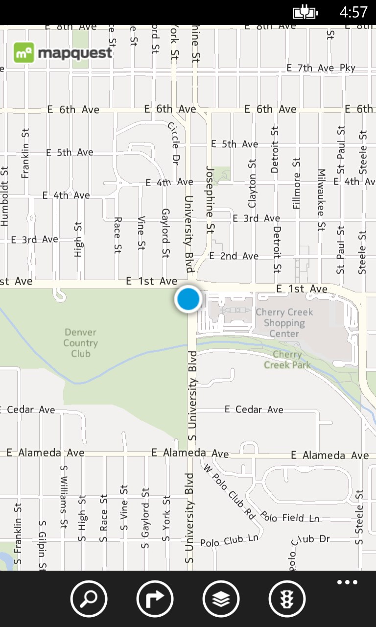MapQuest for Windows 10 Mobile