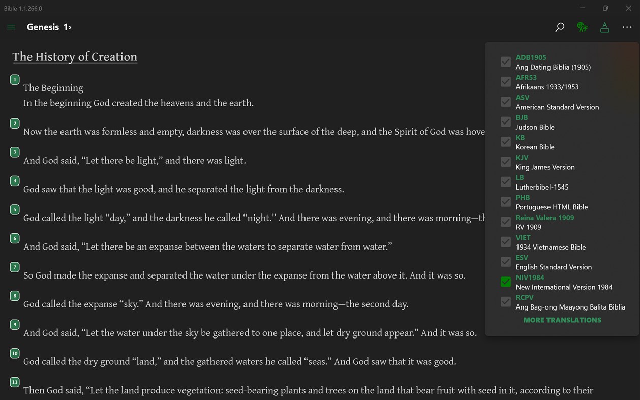 #3. Bible - Multi Version (Windows) 게시자: NxeCcde24 Labs