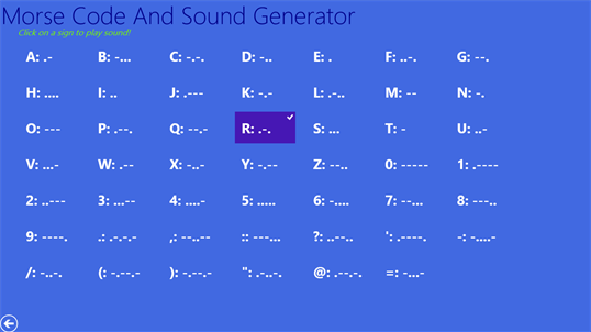 Morse Code And Sound Generator screenshot 2