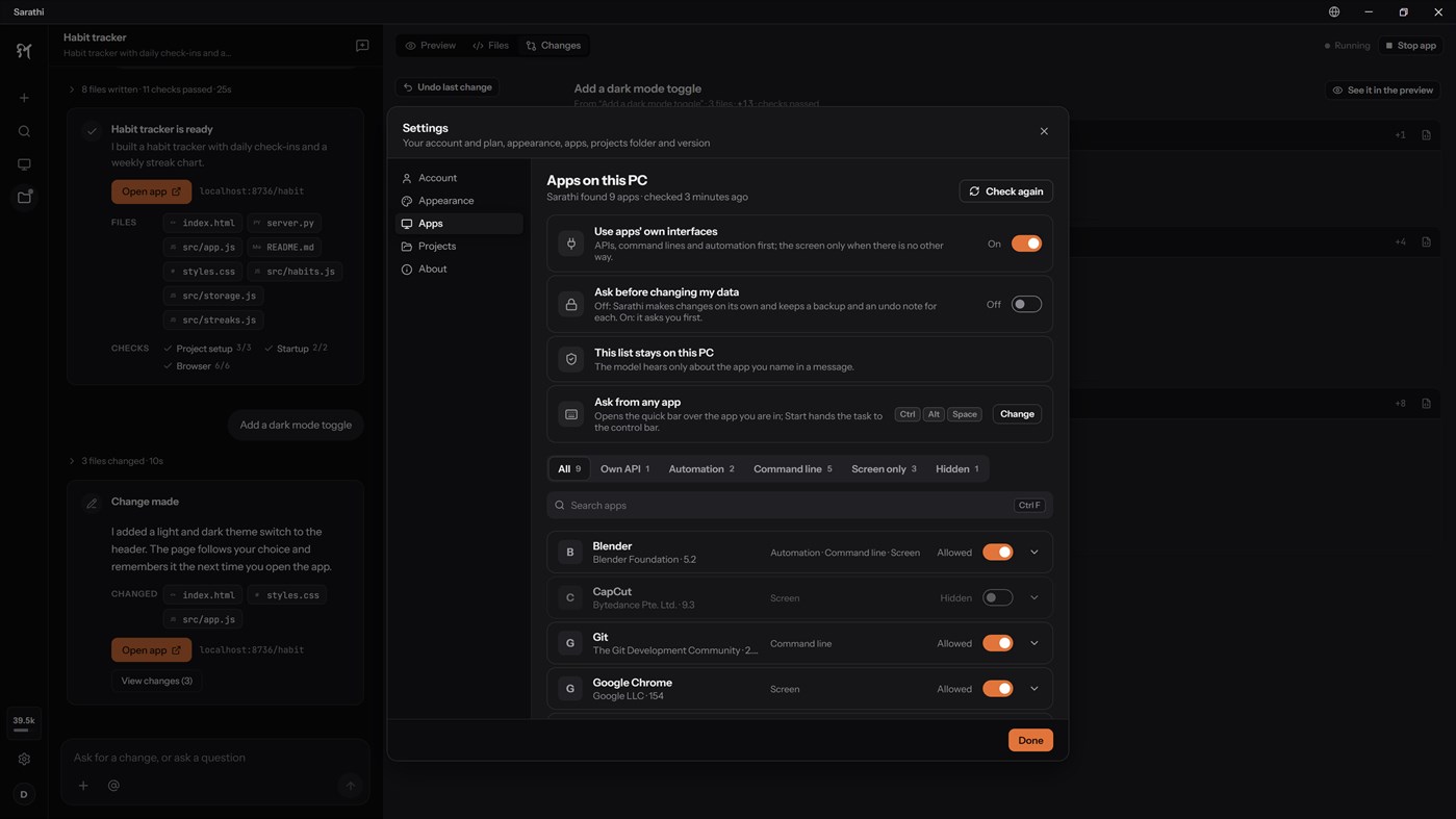 #5. Sarathi (Windows) Af: Bhaskara AI Labs