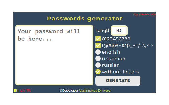 Password generator