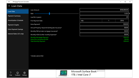 Mortgage Payment Calculator Screenshots 1