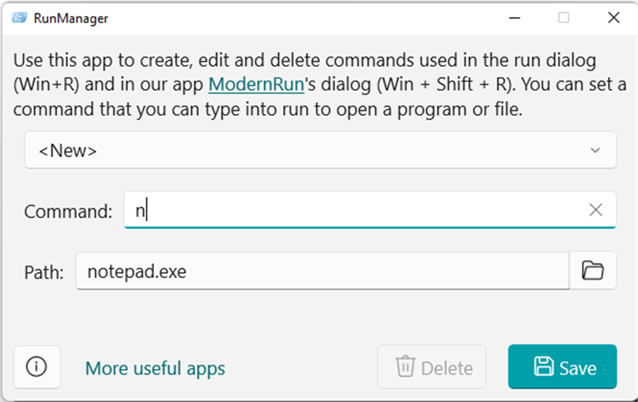 #2. RunManager (Windows) De: Quinn's Computing
