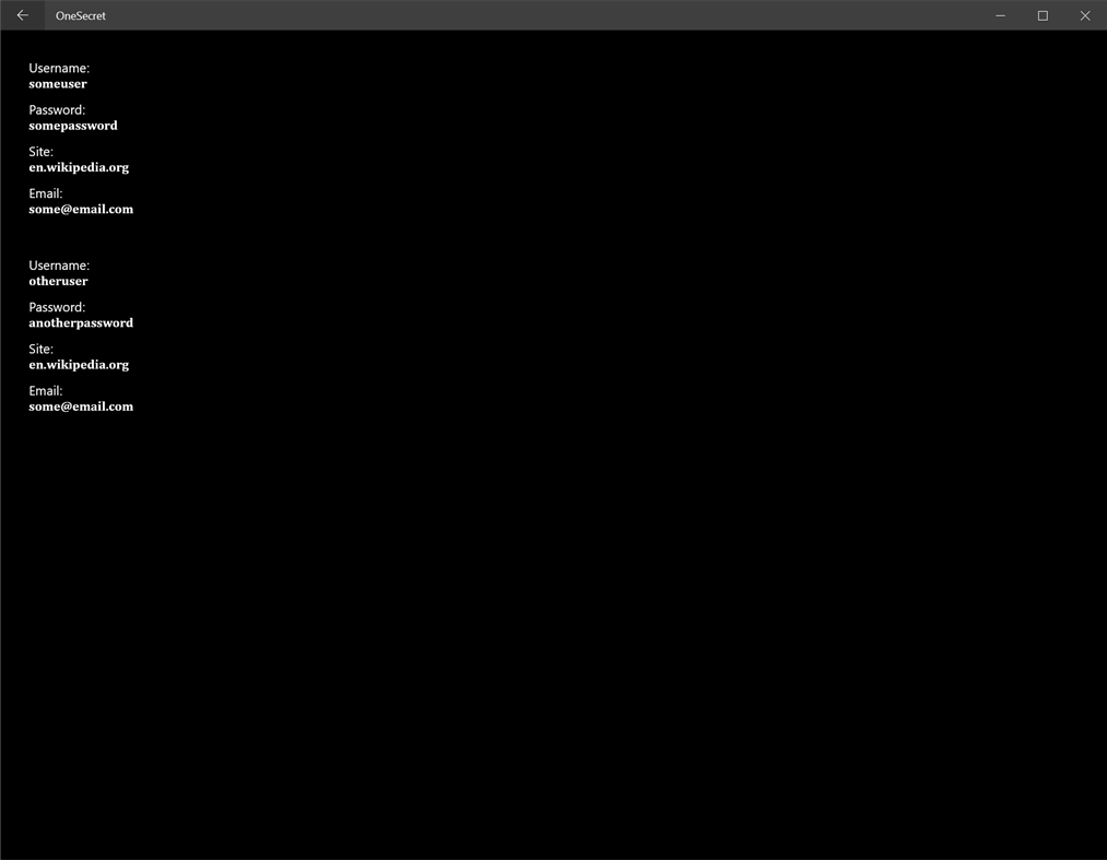 #3. OneSecret (Windows) Ved: Bogdan Verbenets