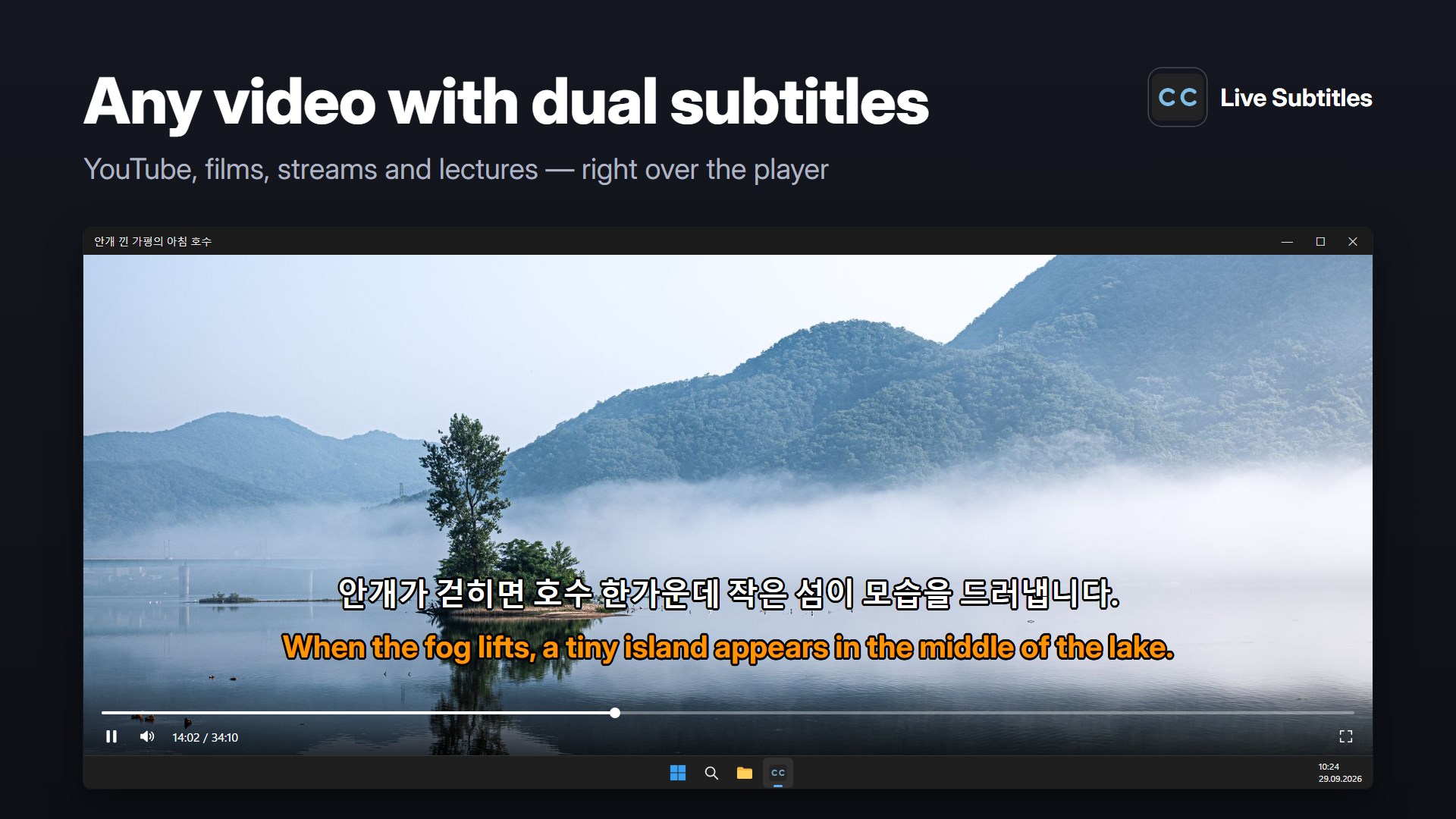 Live Subtitles - Real-Time Dual Subtitles, Live Caption, Speech to Text & AI Voice Translator screenshot
