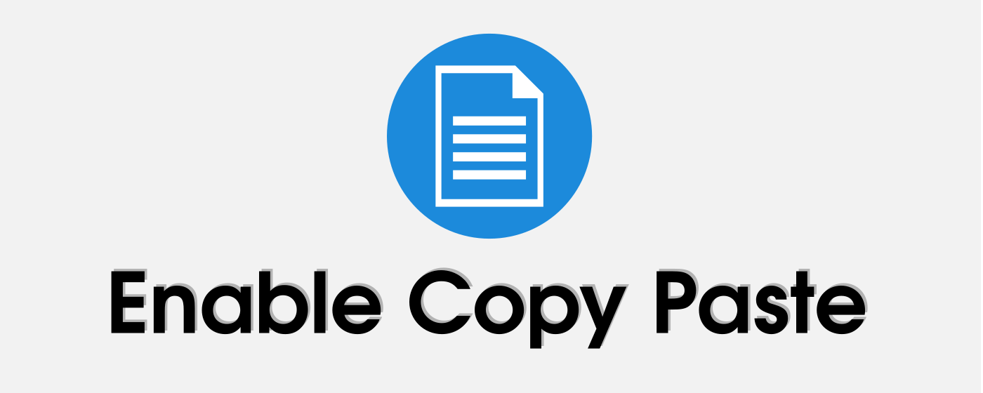 Enable Copy Paste - E.C.P marquee promo image