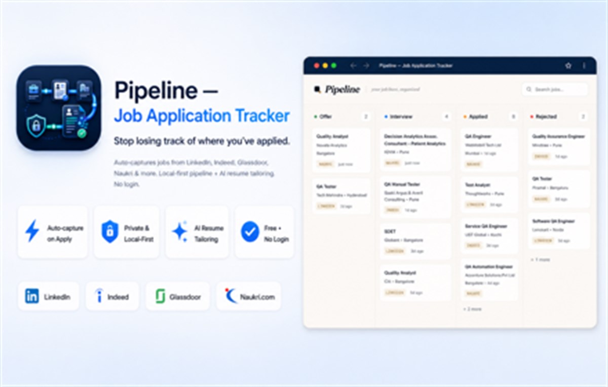 Pipeline — Job Application Tracker
