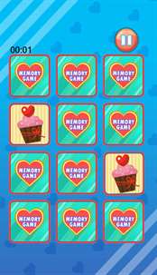 Valentine Memory Game screenshot 3