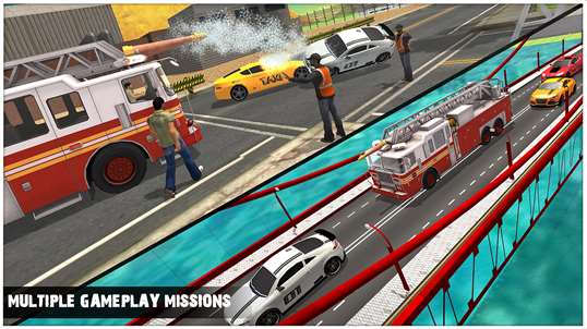 Emergency Rescue Urban City - Firefighter Duty Sim screenshot 2