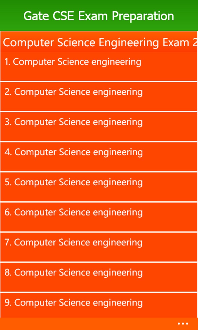 Gate CSE Exam Preparation for Windows 10 Mobile