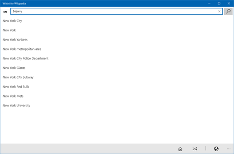 Wikini for Wikipedia Screenshots 1