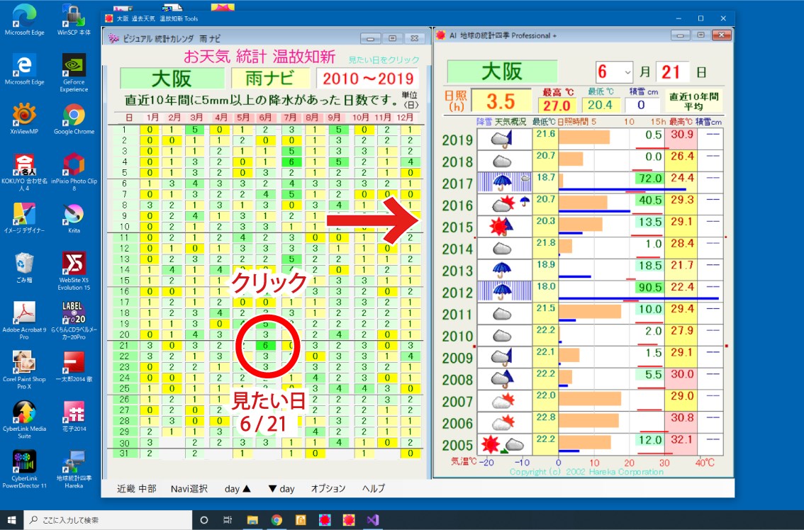 過去 の 天気 大阪