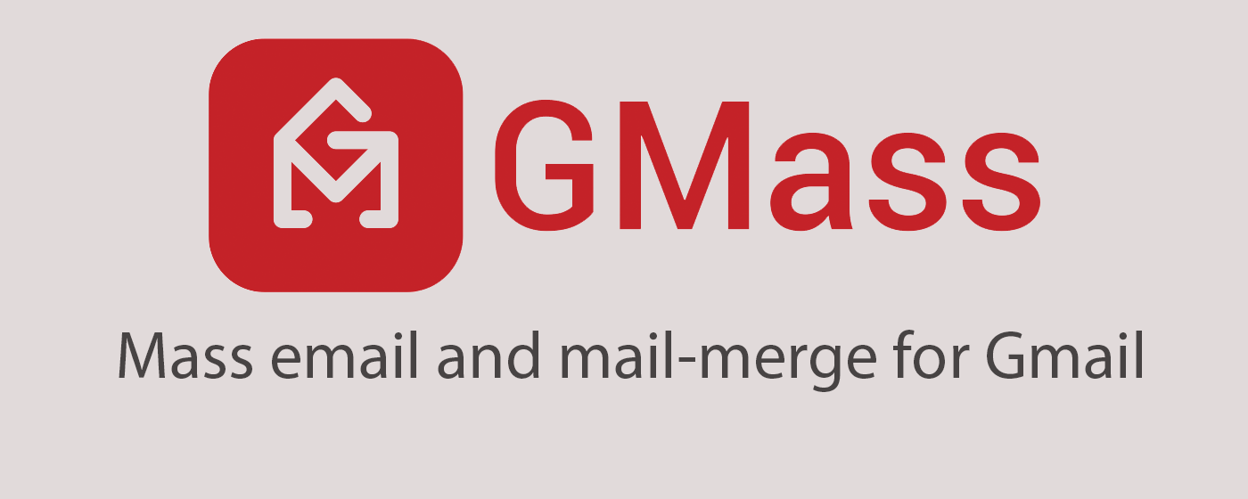 GMass: Mail merge for Gmail marquee promo image