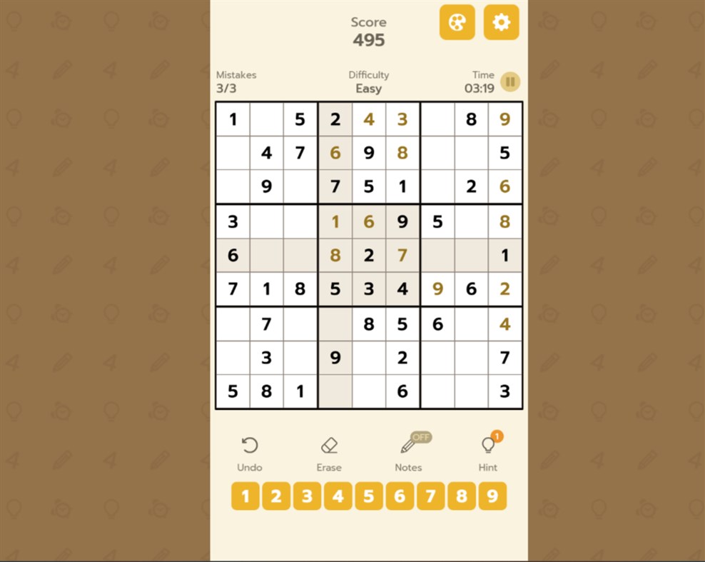 #4. Sudoku-Classic (Windows) By: Advergame Technologies Private Limited