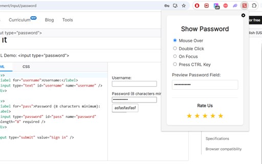 Show Password – Instant Password Display & Revealer Tool - Add-on Download