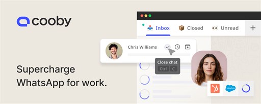Cooby: Best WhatsApp Extension for Work marquee promo image