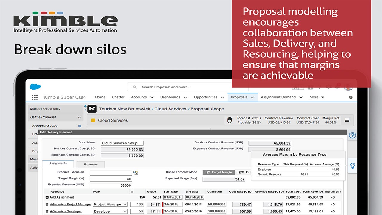 Snapshot 6 of Kimble Professional Services Automation (PSA)