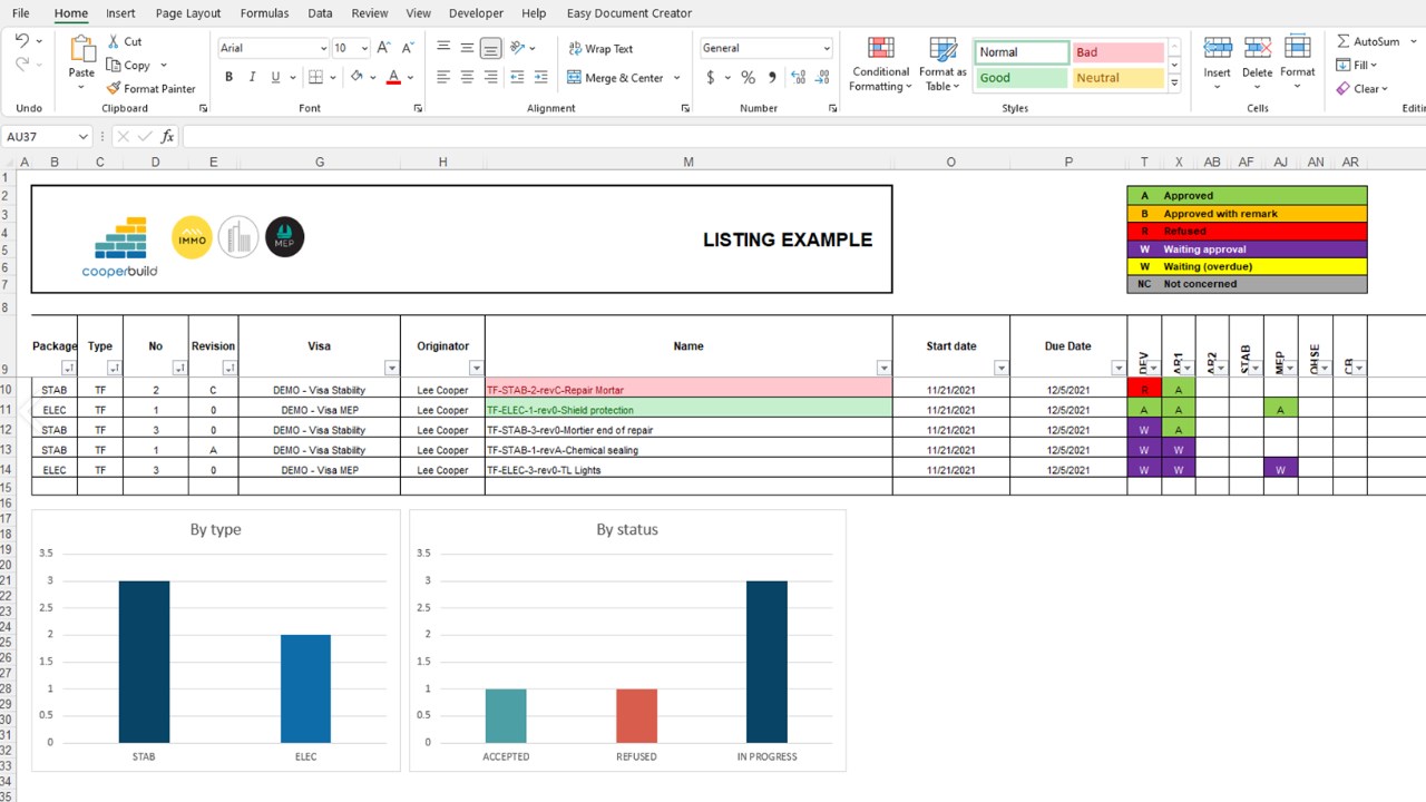 Snapshot 5 of Cooperlink - Construction Platform (CDE) for Microsoft SharePoint