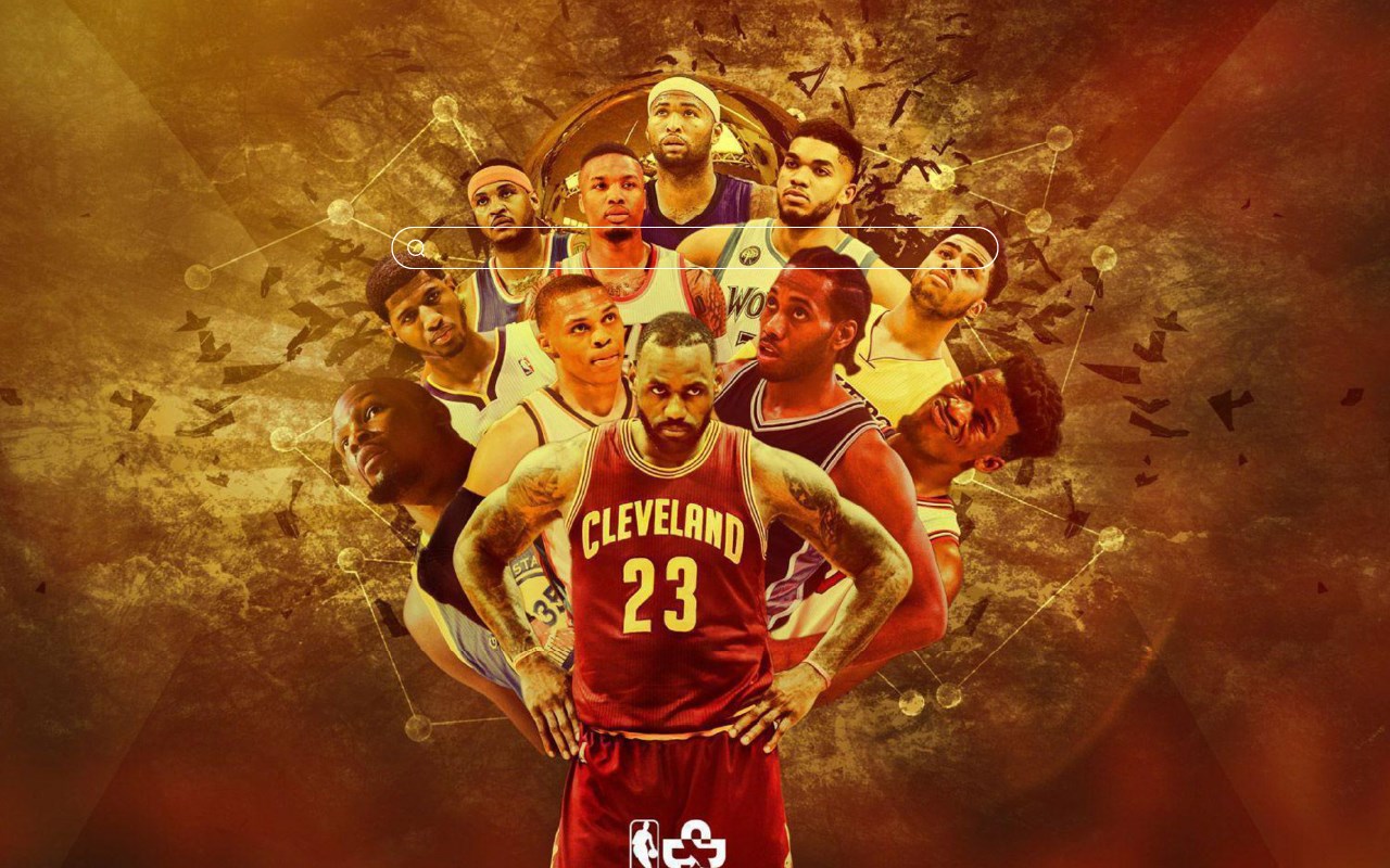 NBA All Stars Basketball HD Wallpaper Theme