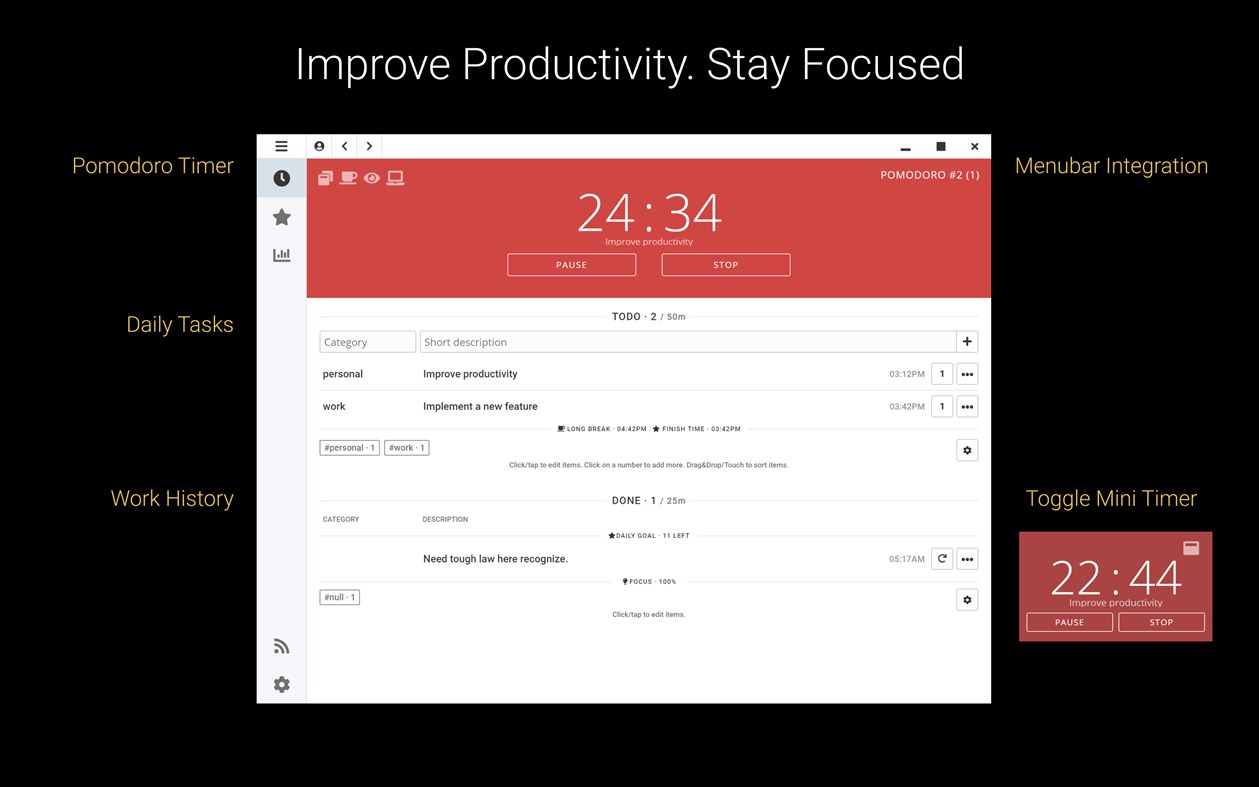 #1. Pomodoro-Tracker (Windows) 게시자: Kirill Klenov
