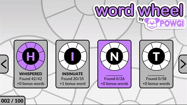 Word Wheel by POWGI — 3
