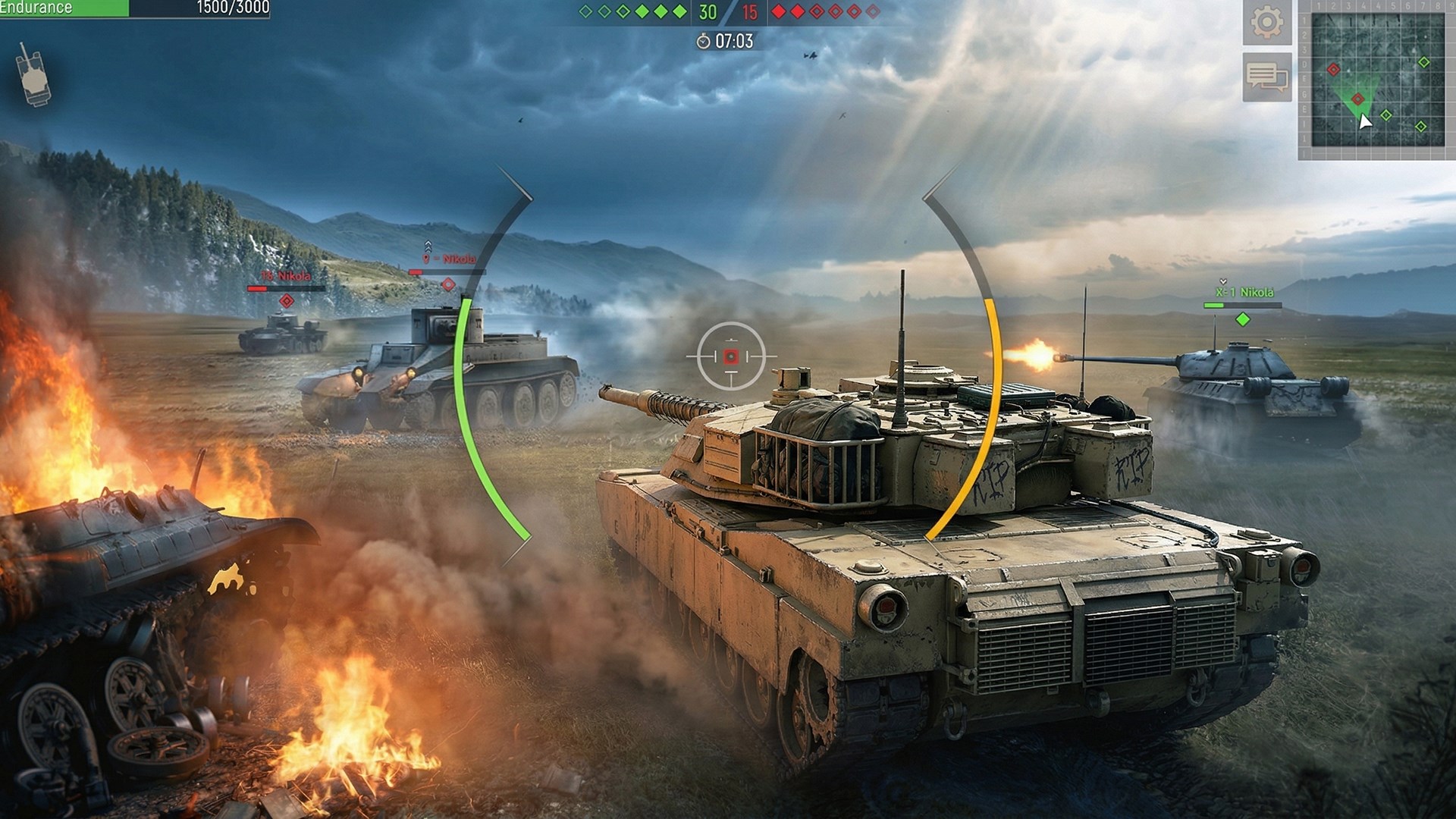 Battle Tanks — Online WW2 PvP Tank Shooter Game screenshot