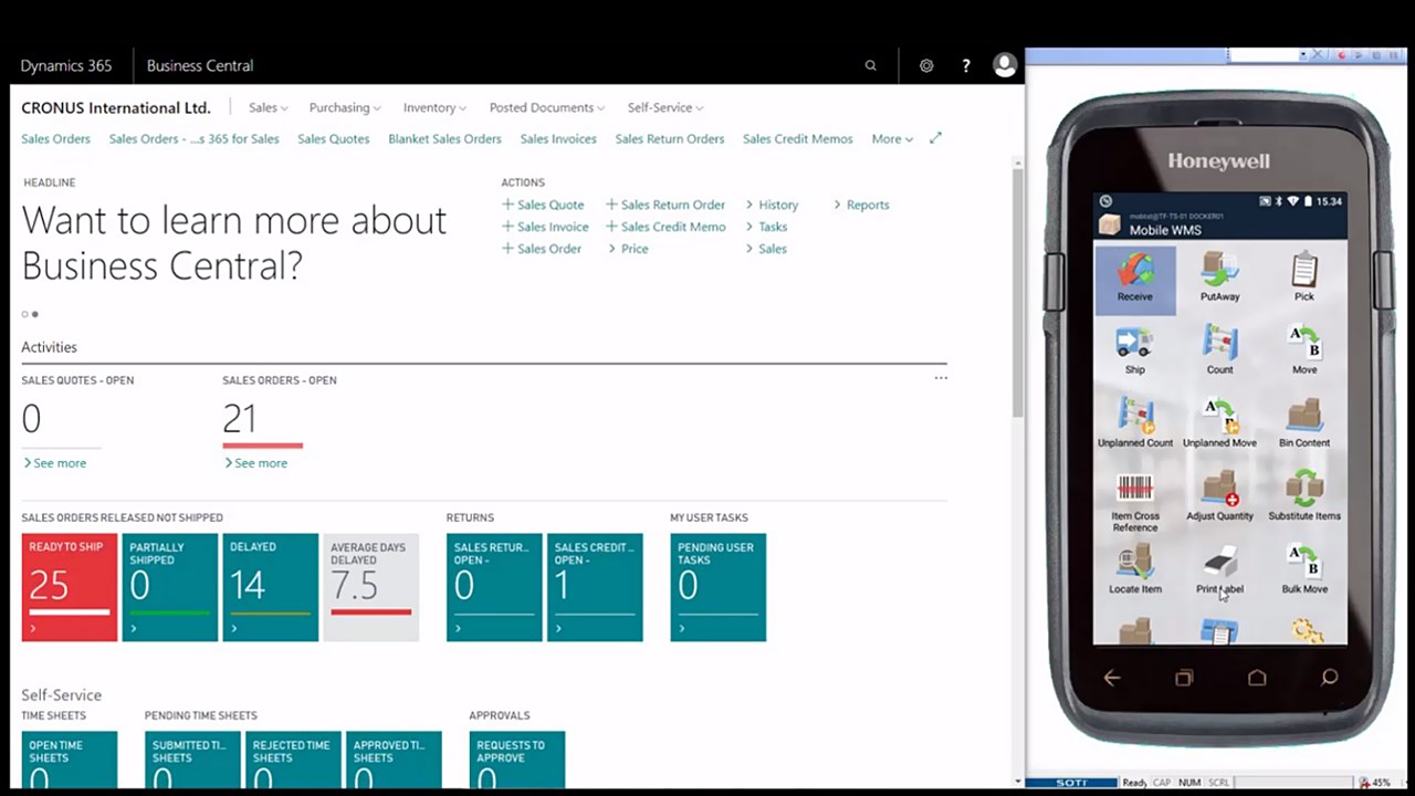 Snapshot 3 of Tasklet Mobile WMS