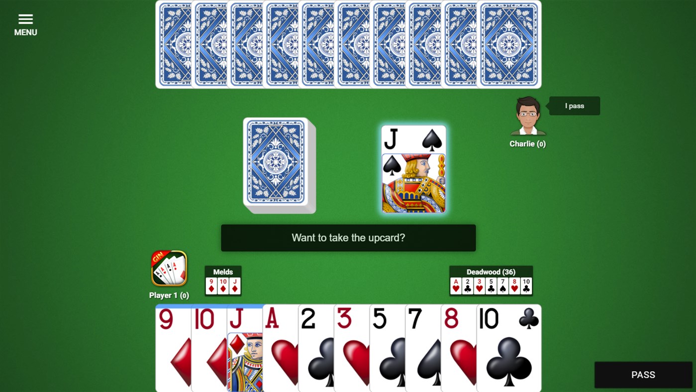 #1. Gin Rummy ! (Windows) 由: TreeCardGames