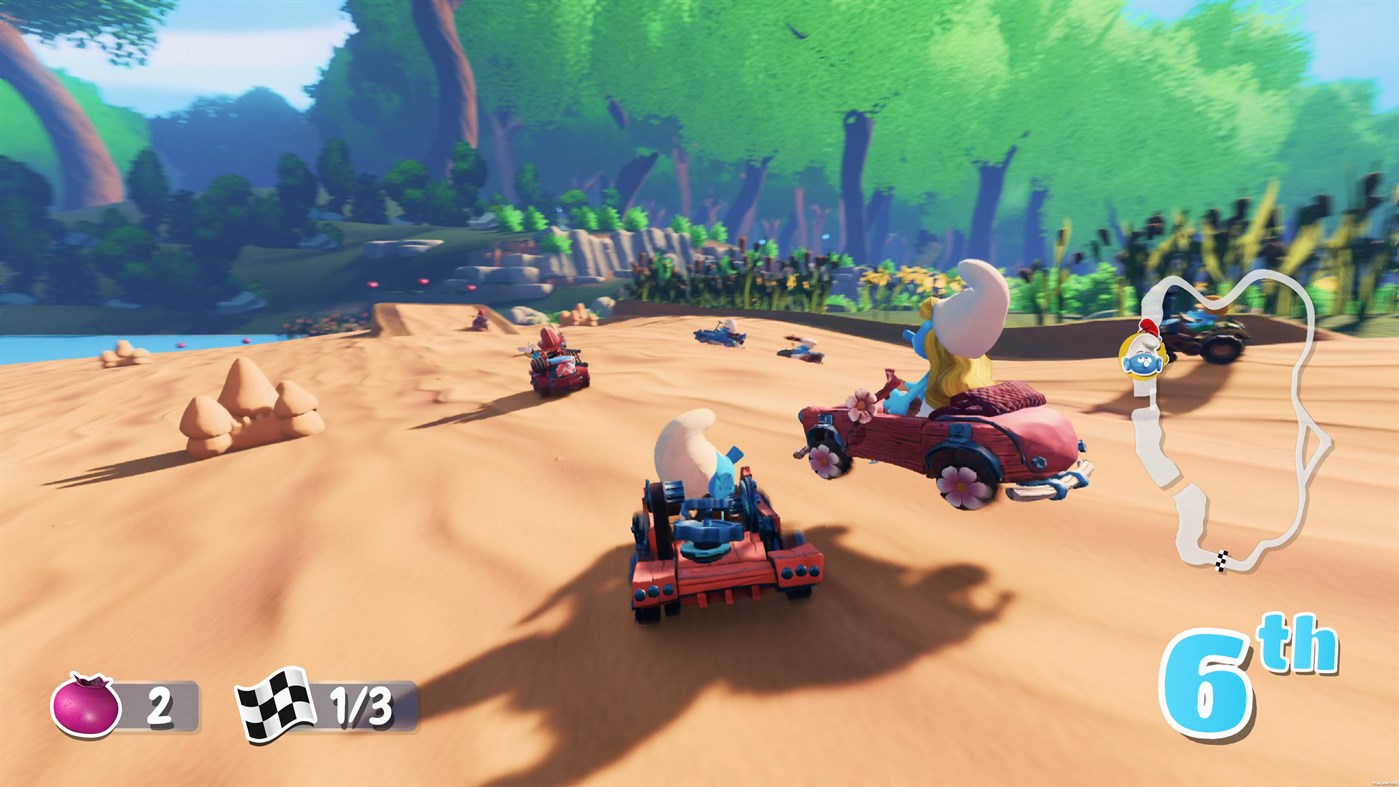 #2. Smurfs Kart (Windows) Podle: Microids