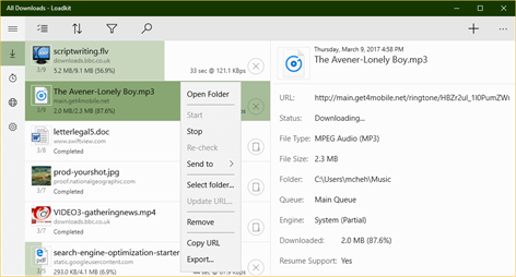 Loadkit Download Manager Screenshots 1