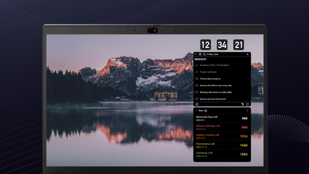 Desktop digital clock - Microsoft Apps