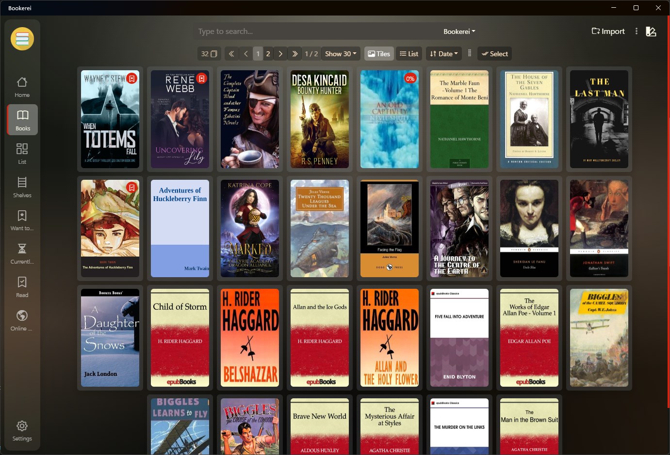 Bookerei screenshot
