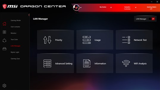 MSI Dragon Center screenshot 5