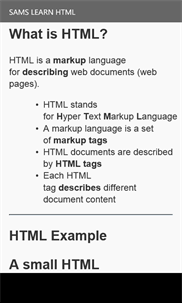 Sams Learn HTML screenshot 4