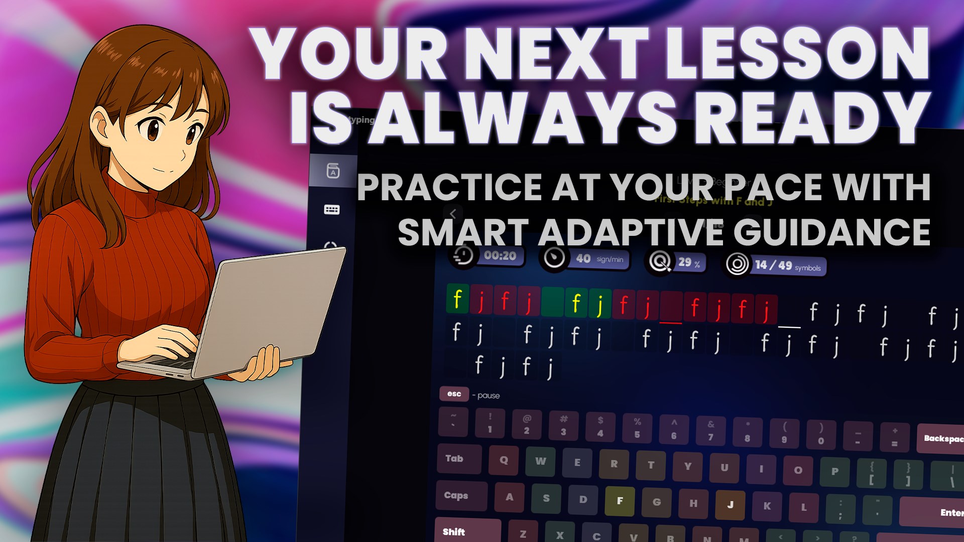 Smart Typing Tutor – Speed & Accuracy screenshot