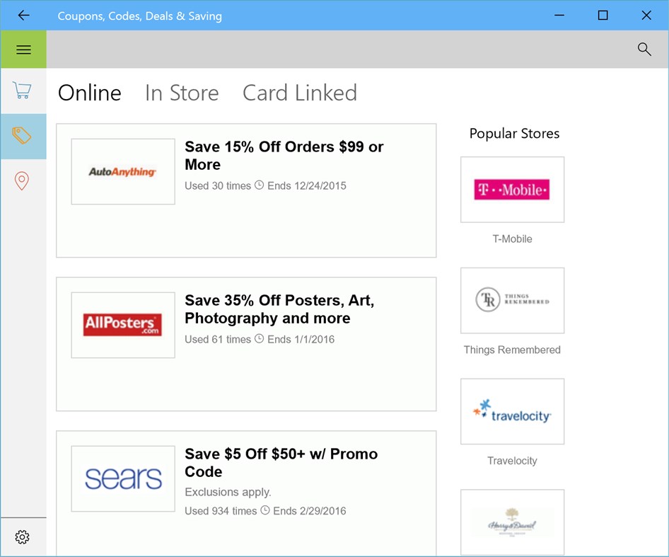 #3. Coupons, Codes, Deals & Saving (Windows) От: Coupons.com