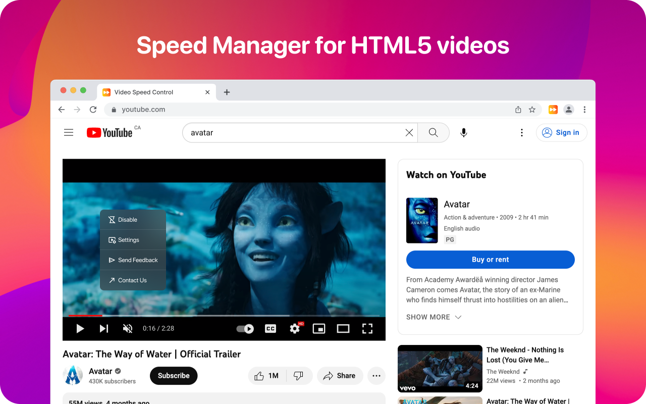 Video Speed Manager