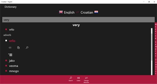 Croatian - English screenshot 1