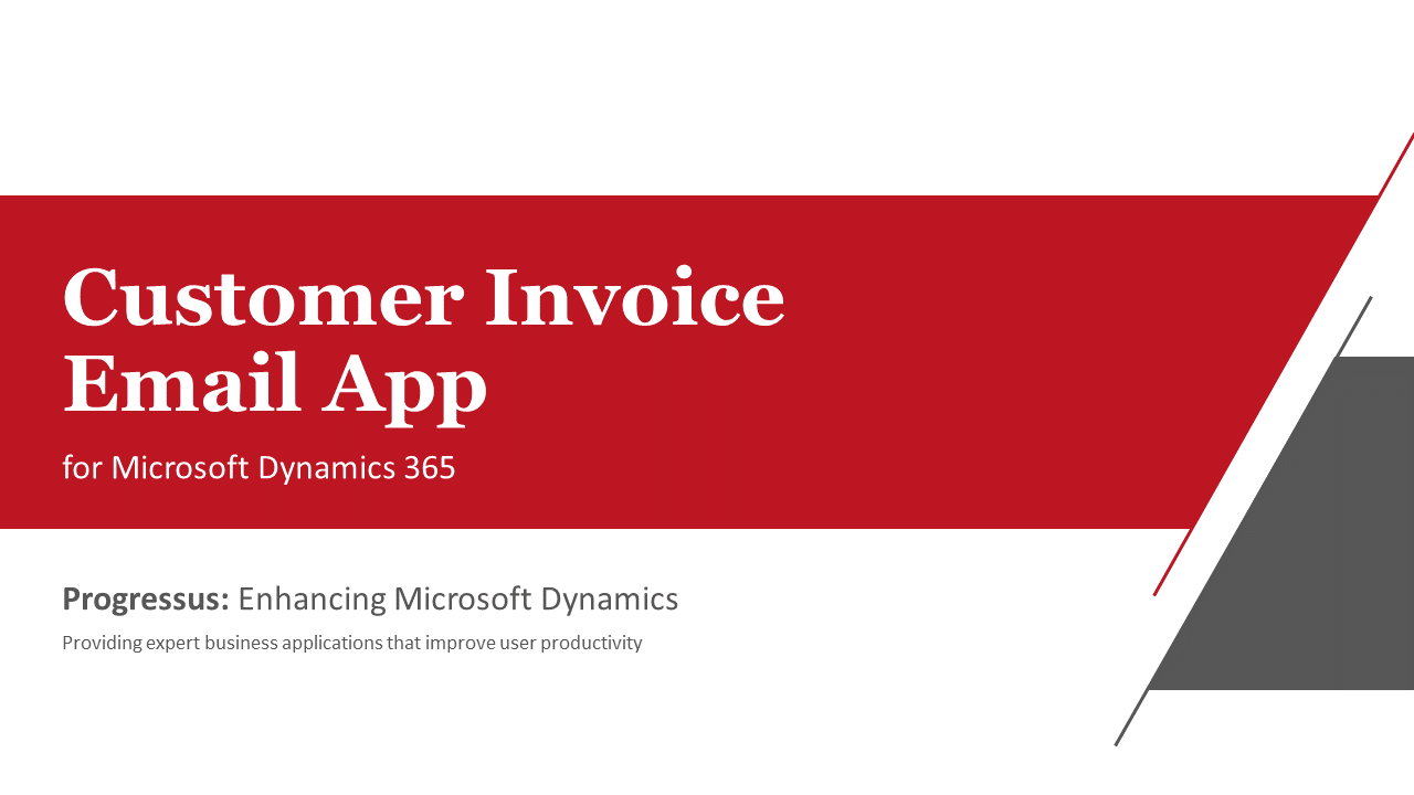 Snapshot 1 of Customer Invoice Email App