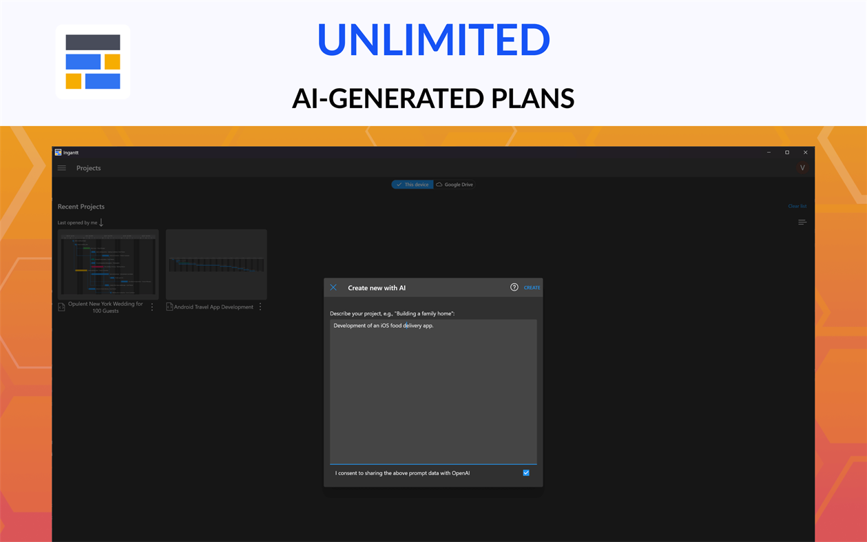 #2. Ingantt: Gantt chart project planner with AI (Windows) 由: Ingantt Development