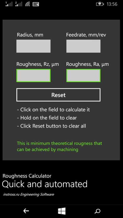 Quick Roughness Calculator Screenshots 1