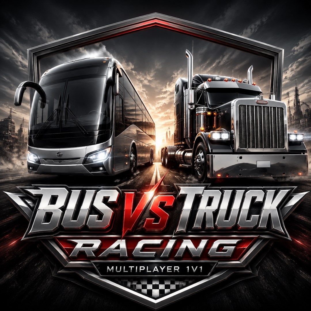 Bus VS Truck Racing - Multiplayer 1v1