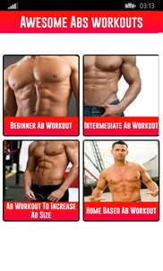 Awesome Abs workouts screenshot 1