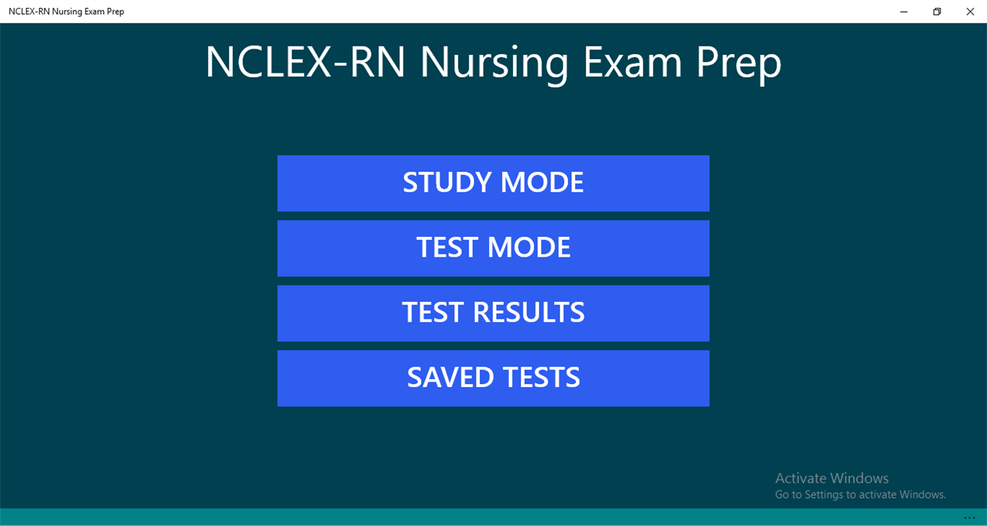 #1. NCLEX-RN Nursing Exam Prep (Windows) 来自: Double Bottom Line Partners LLC