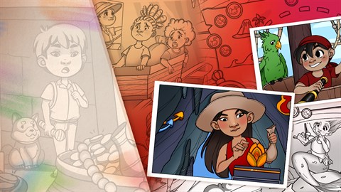 Coloring Book: Treasure Adventure