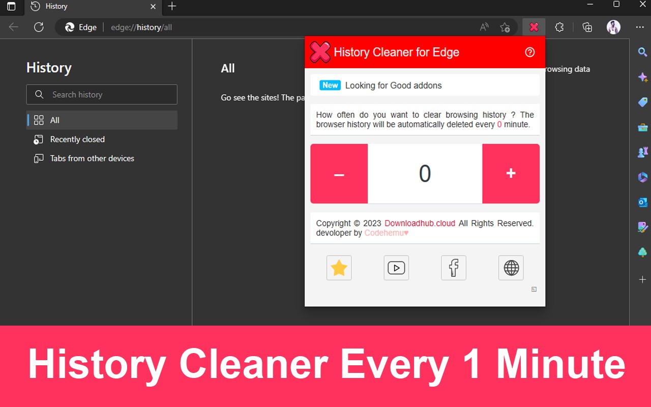 History Cleaner for Edge