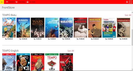 TEMPO Bookstore screenshot 3