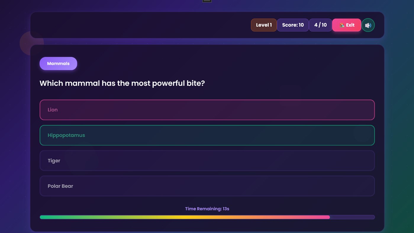 #2. Guess the Animal Quiz (Windows) By: Cowcona