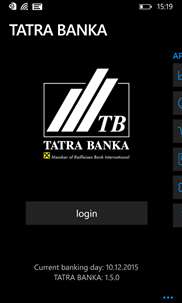 Tatra banka screenshot 1